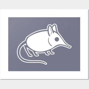 Elephant shrew minimalist design Posters and Art